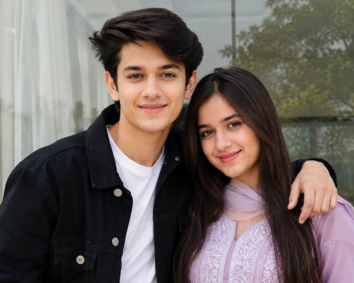 Ayaan Zubair with sister Jannat Zubair Rahmani