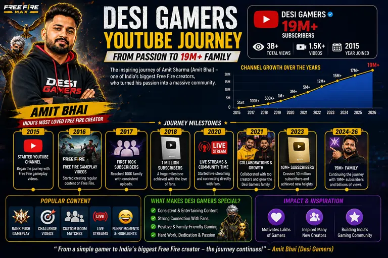 Desi Gamers YouTube channel growth and gaming content creator journey