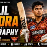 Salil Arora batting for Sunrisers Hyderabad during an IPL match.