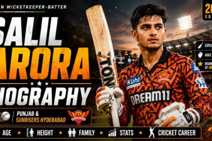 Salil Arora batting for Sunrisers Hyderabad during an IPL match.