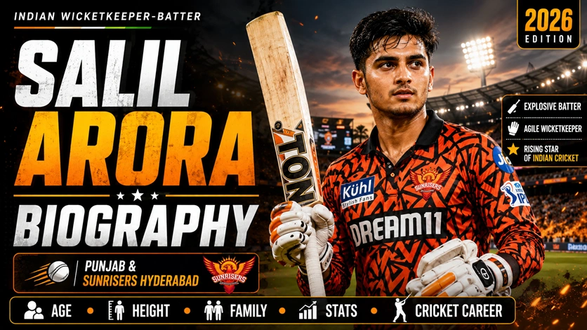 Salil Arora batting for Sunrisers Hyderabad during an IPL match.