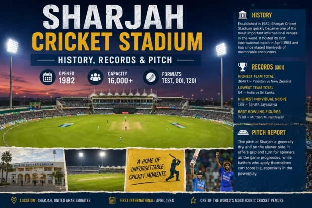 Sharjah Cricket Stadium History, Records & Pitch